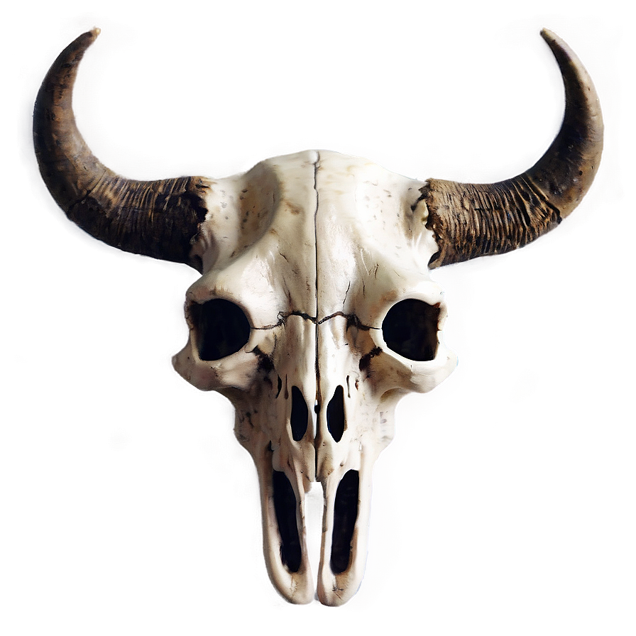 Bull Skull In Desert Scene Png Shj45