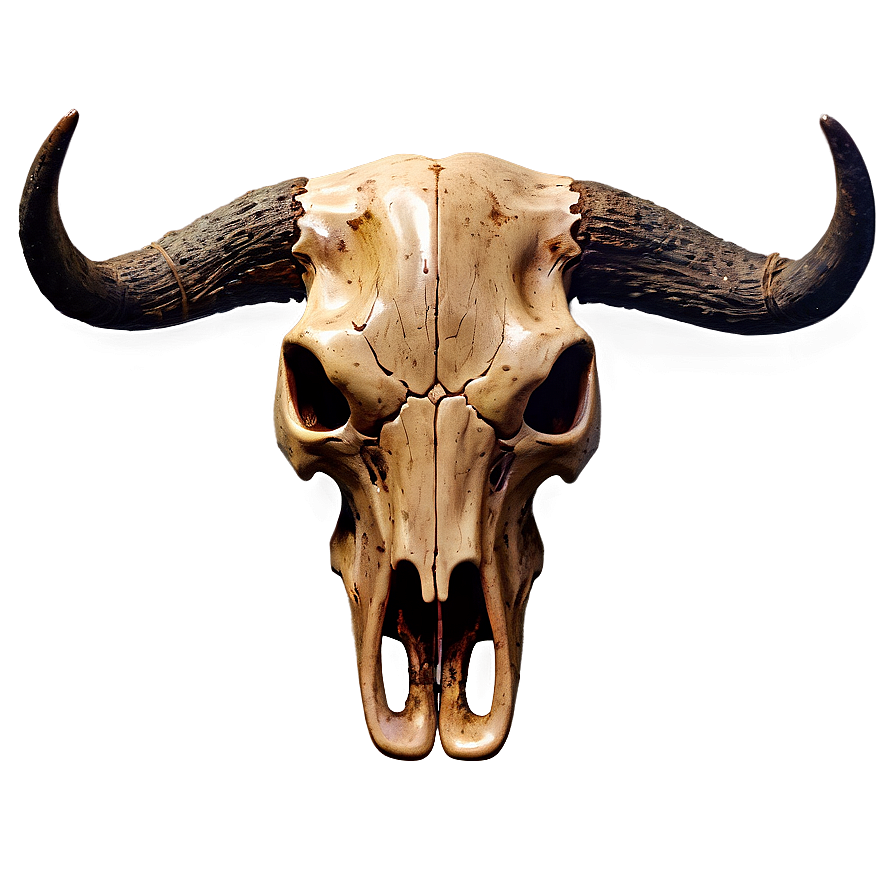 Bull Skull On Wood Texture Png 51