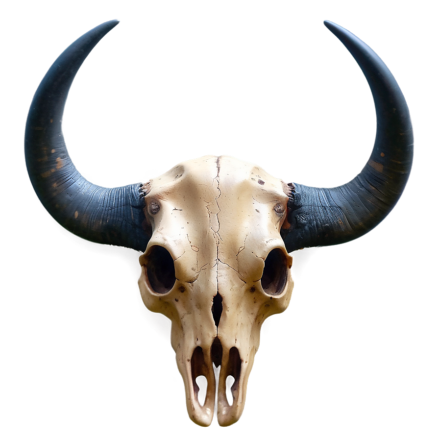 Bull Skull On Wood Texture Png Cwj