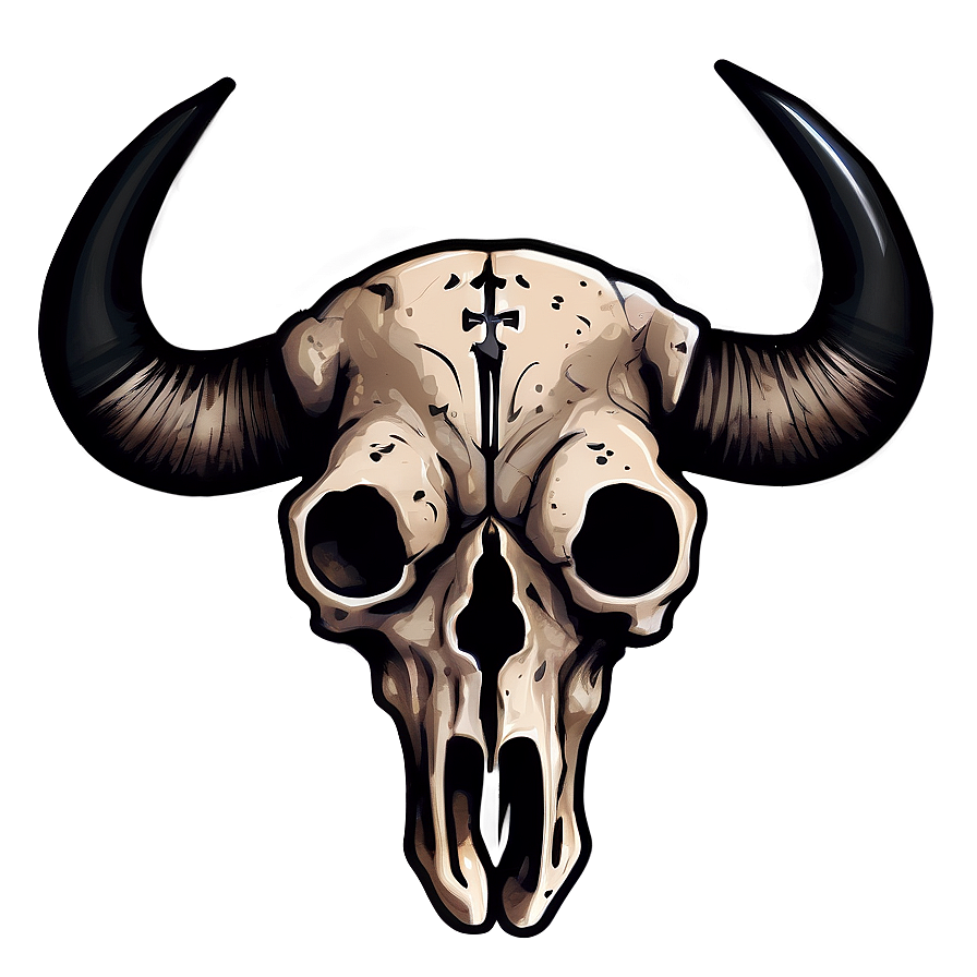 Bull Skull Tattoo Style Png Cnw3