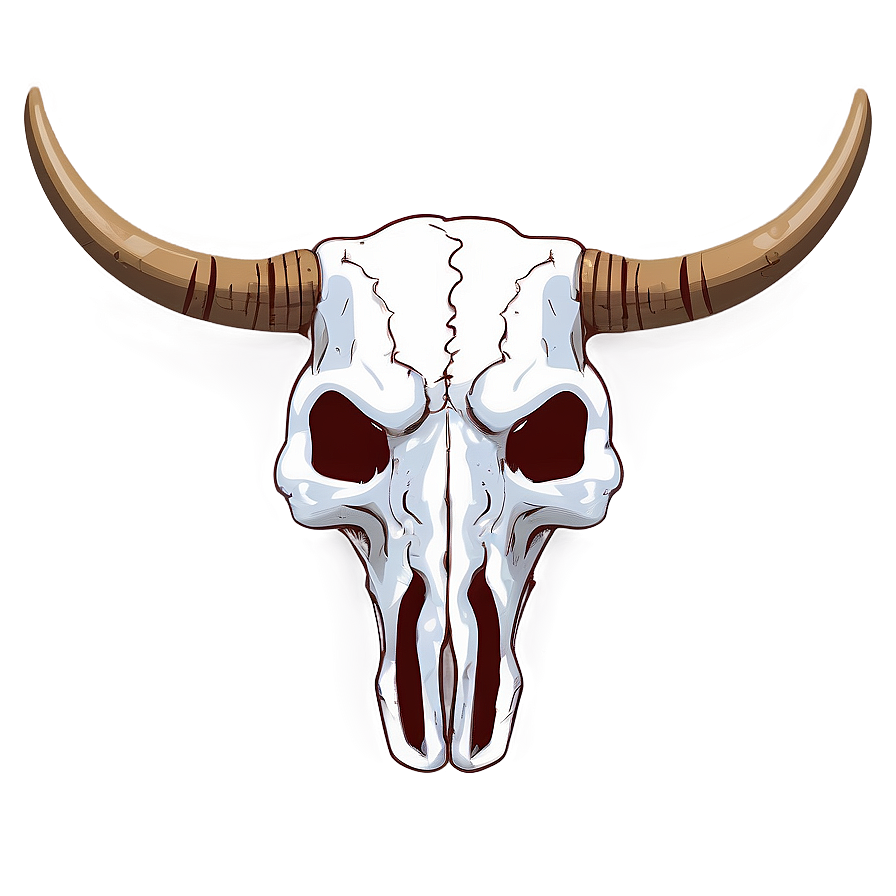 Bull Skull With Horns Png 06122024