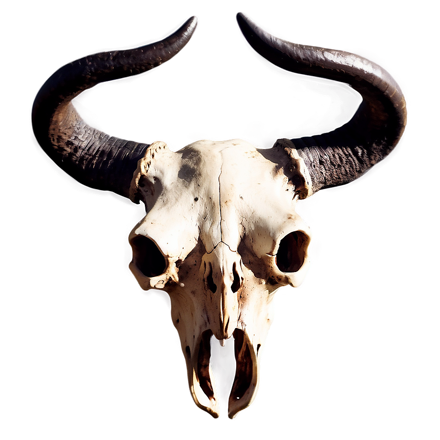 Bull Skull With Horns Png But