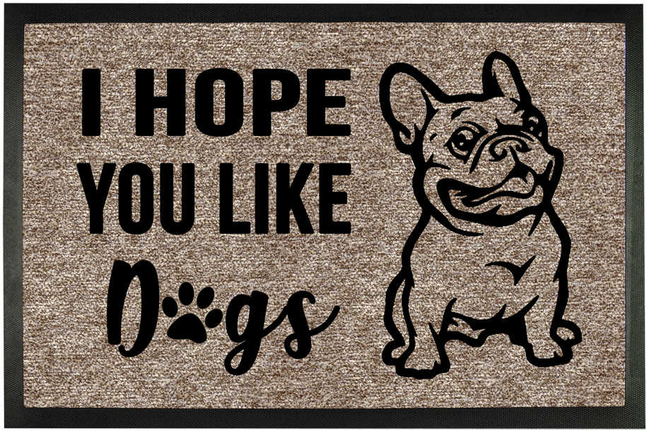 Bulldog Welcome Mat Design