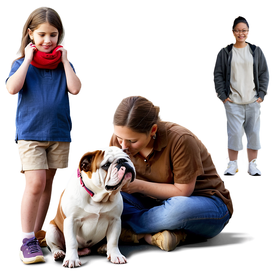 Bulldogs And Their Human Families Png Wie93