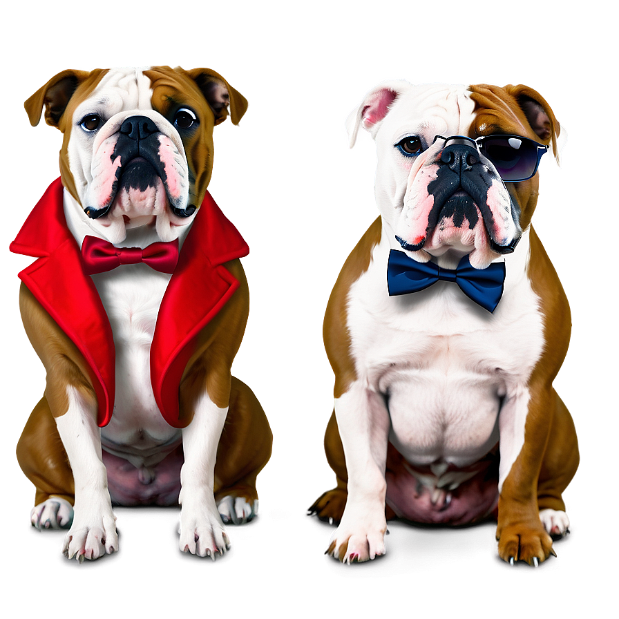 Bulldogs In Fancy Attire Png 06252024