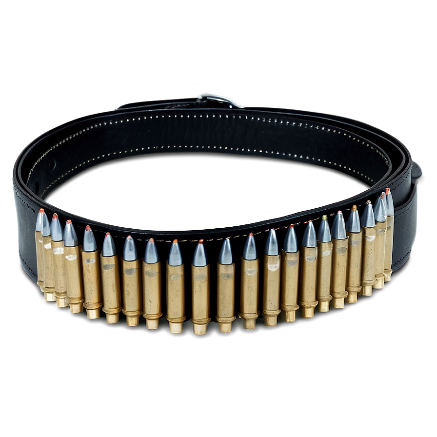 Bullet Belt On Black Png Isa