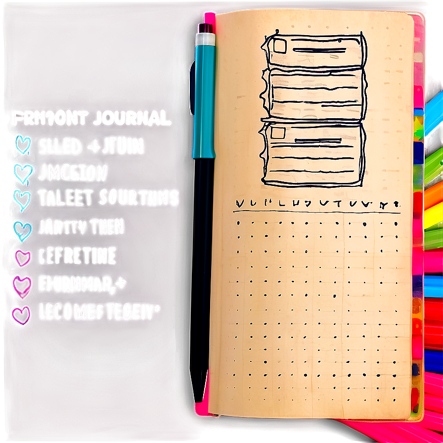 Bullet Journal Notebook Png 96