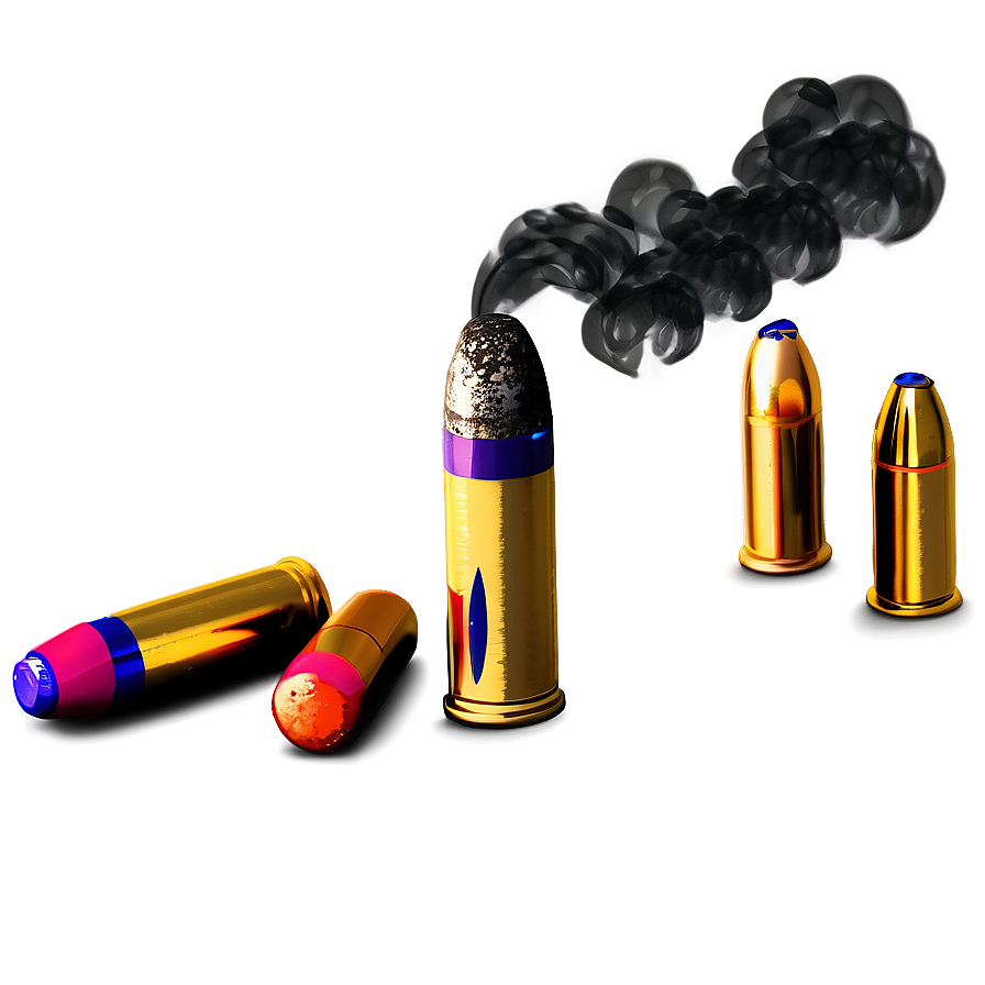 Bullets With Smoke Png Pue