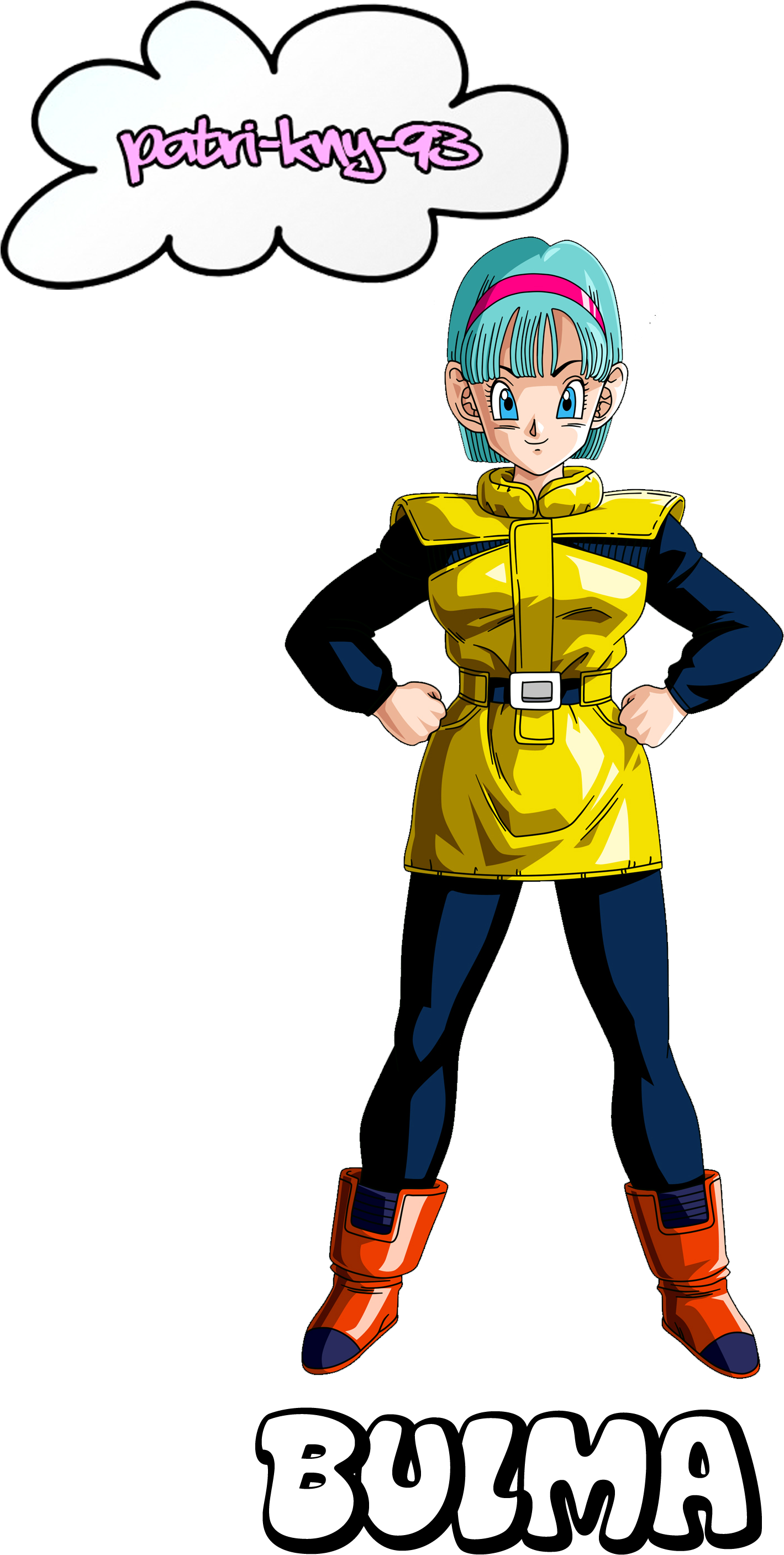 Bulma D B Z Character Vector Art