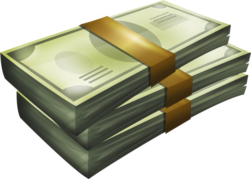 Bundled Cash Stack Illustration