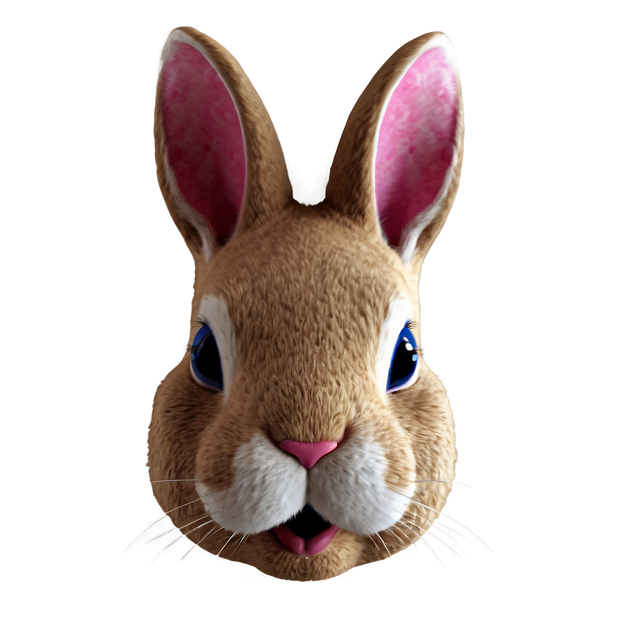 Bunny Face Closeup Png 06282024