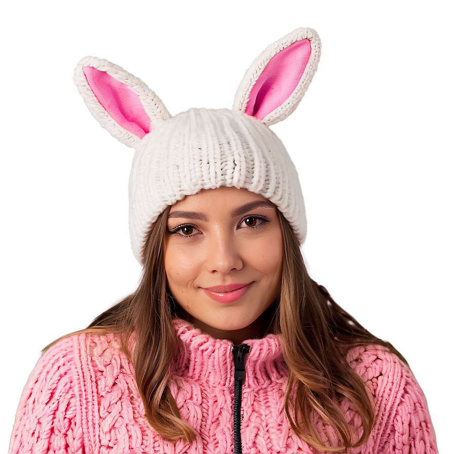 Bunny Hat For Winter Png Cvb