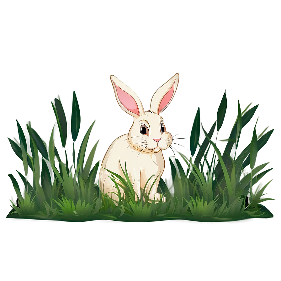 Bunny In Grass Png Tcp15