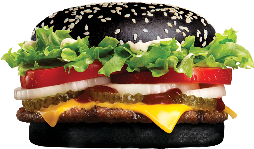 Burger King Black Bun Burger