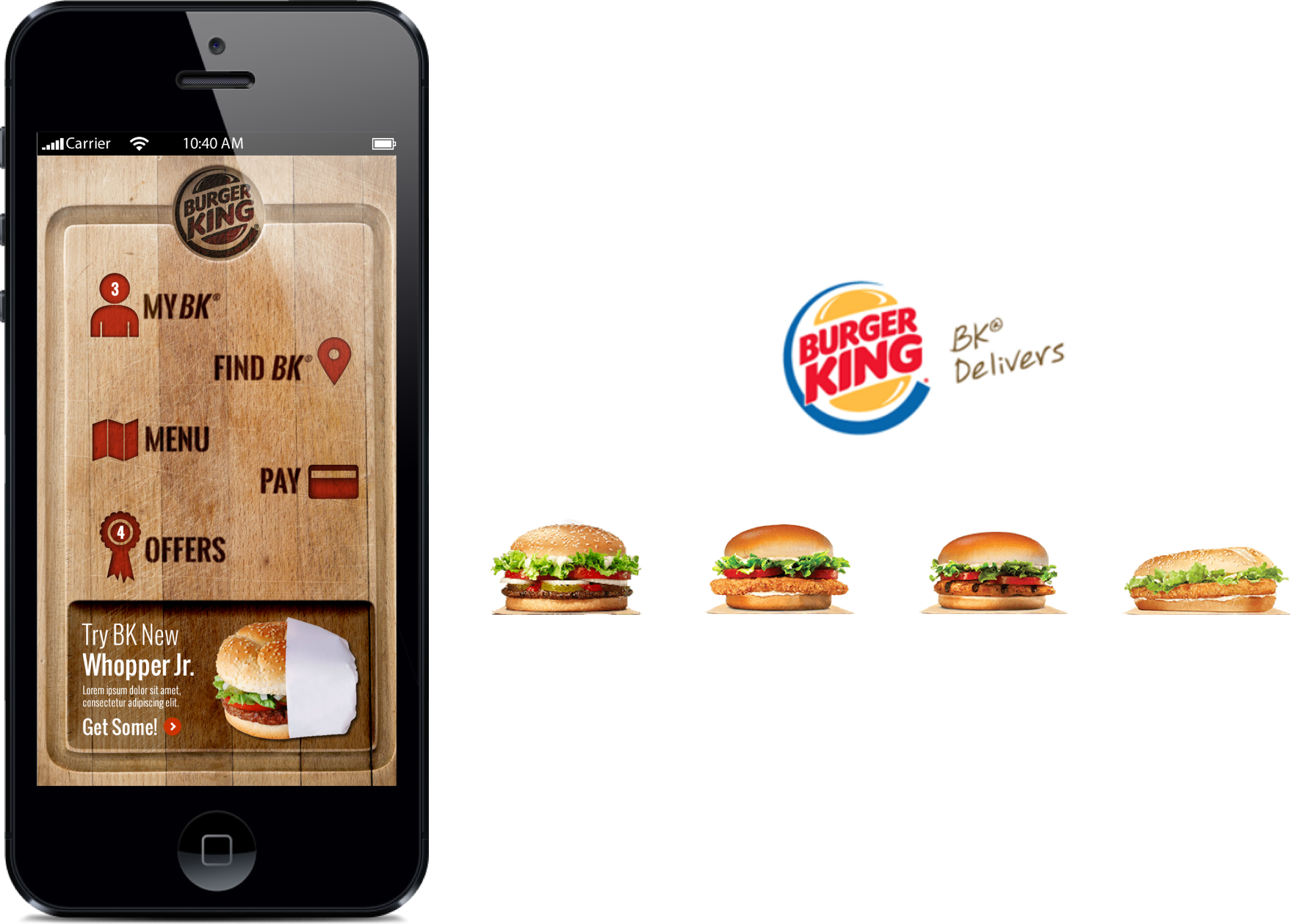 Burger King Mobile Appand Delivery Service