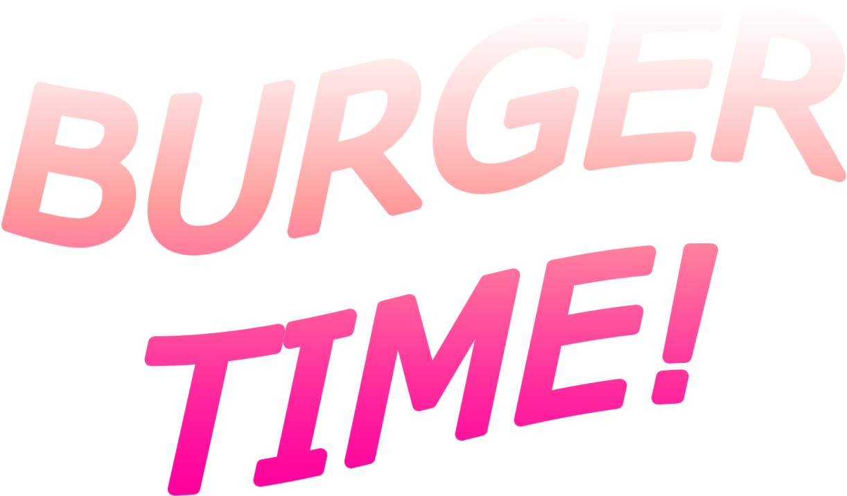 Burger Time Text Graphic