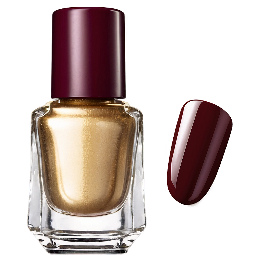 Burgundy Nail Polish Bottle Png 06292024