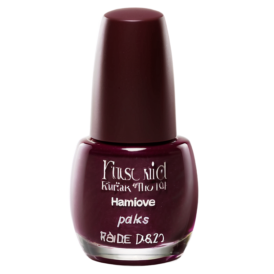 Burgundy Nail Polish Png 05252024