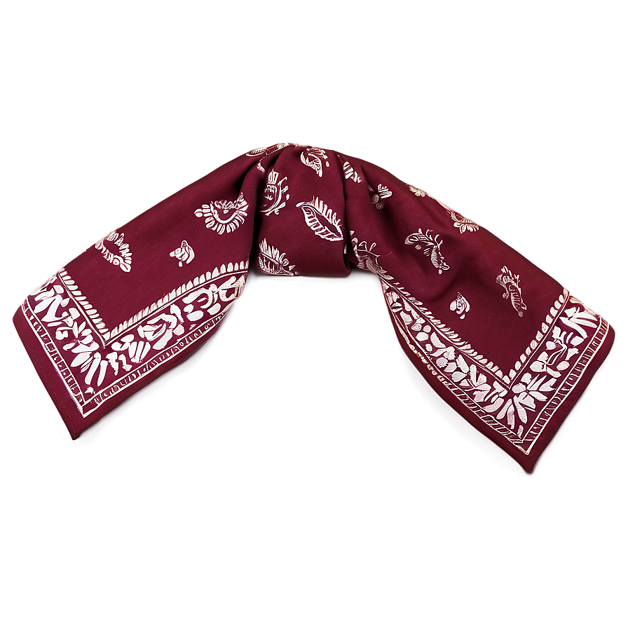 Burgundy Wine Bandana Png 05242024