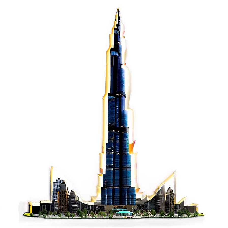 Burj Khalifa Tower Png Qjy