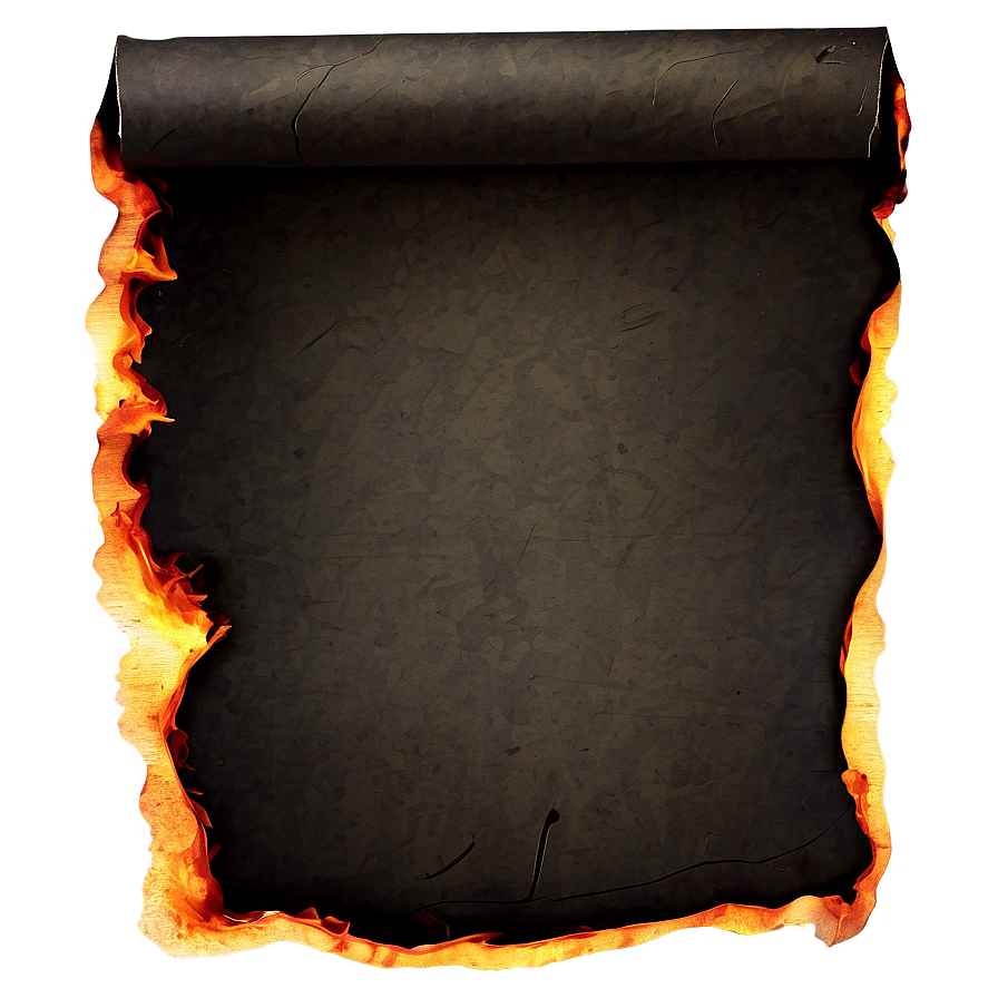 Burned Letter Paper Png 06122024