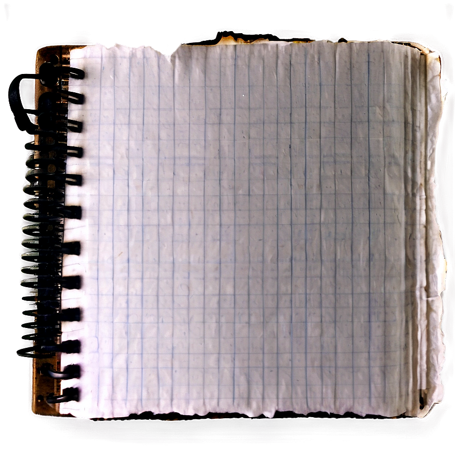 Burned Notebook Paper Png 37