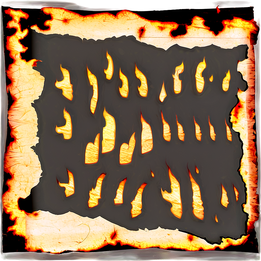 Burned Paper Clipart Png 06122024