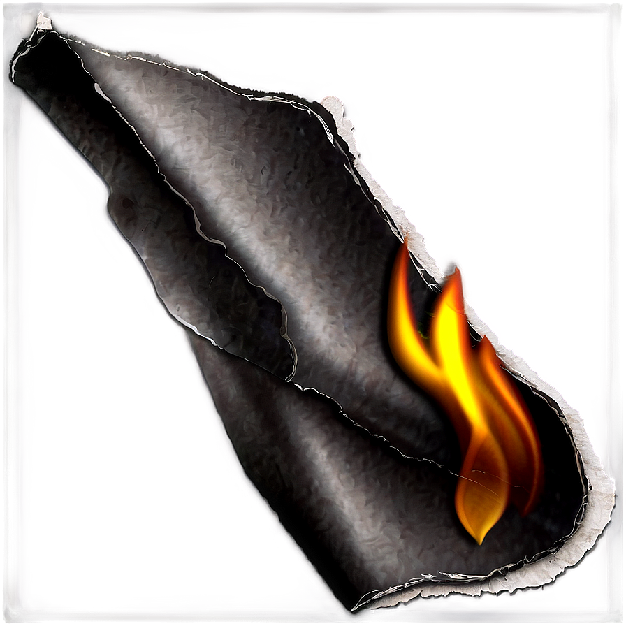 Burned Paper Design Png 14