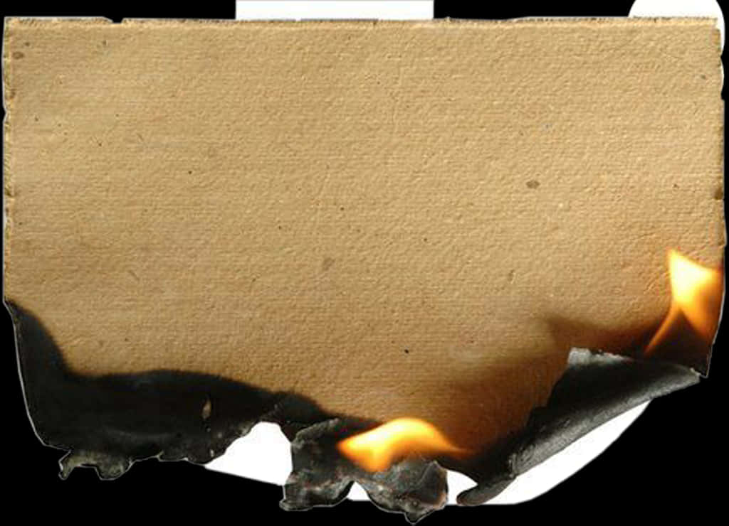 Burning Cardboard Texture