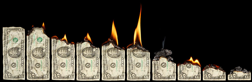 Burning Dollar Bills