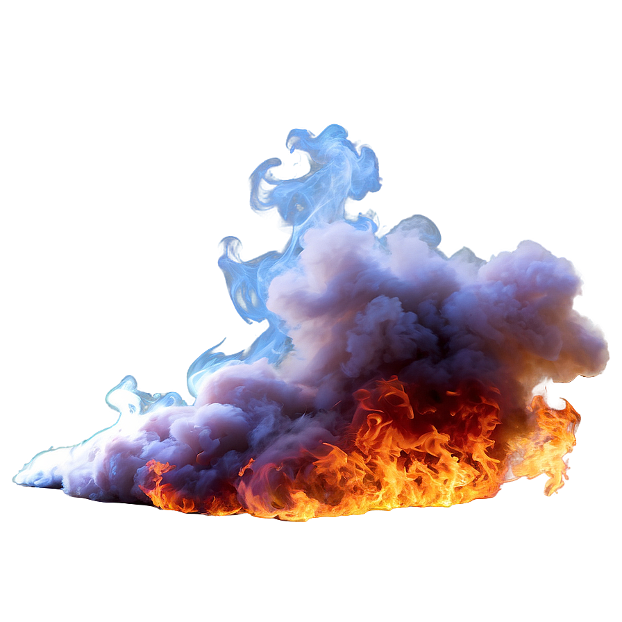 Burning Fire Smoke Png 18