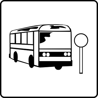 Bus Stop Sign Icon