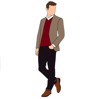 Business Casual Man Illustration