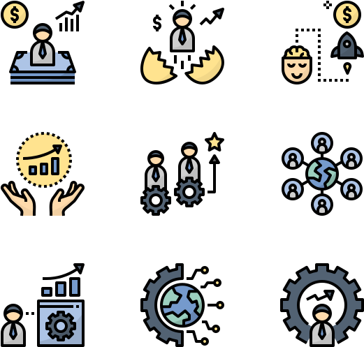 Business Coaching Concept Icons