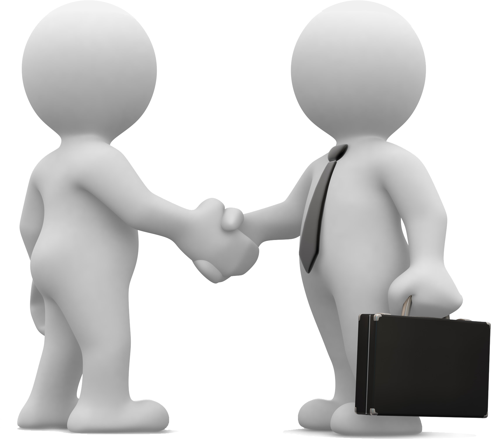 Business Handshake Between Two3 D Characters