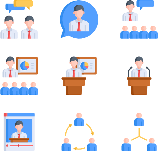 Business Meeting Icon Set