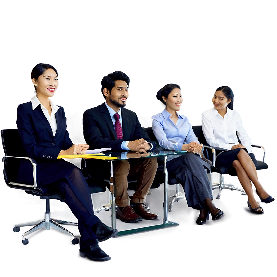 Business People Sitting In Conference Room Png 19