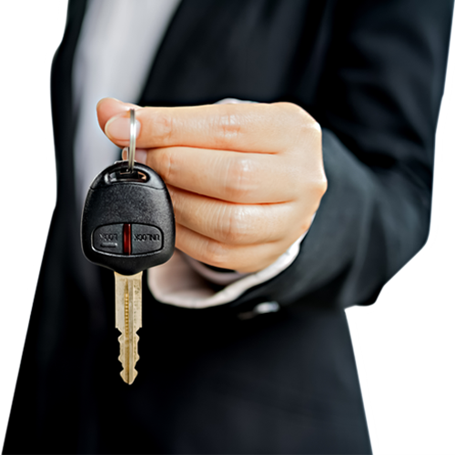 Business Person Holding Car Key