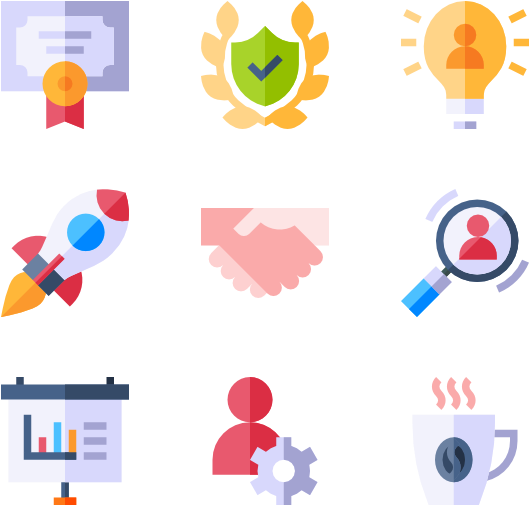 Business Strategy Icons Set