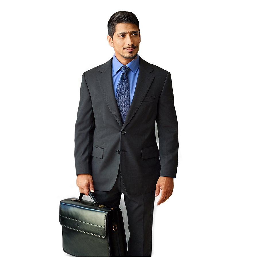 Business Suit And Briefcase Png 26