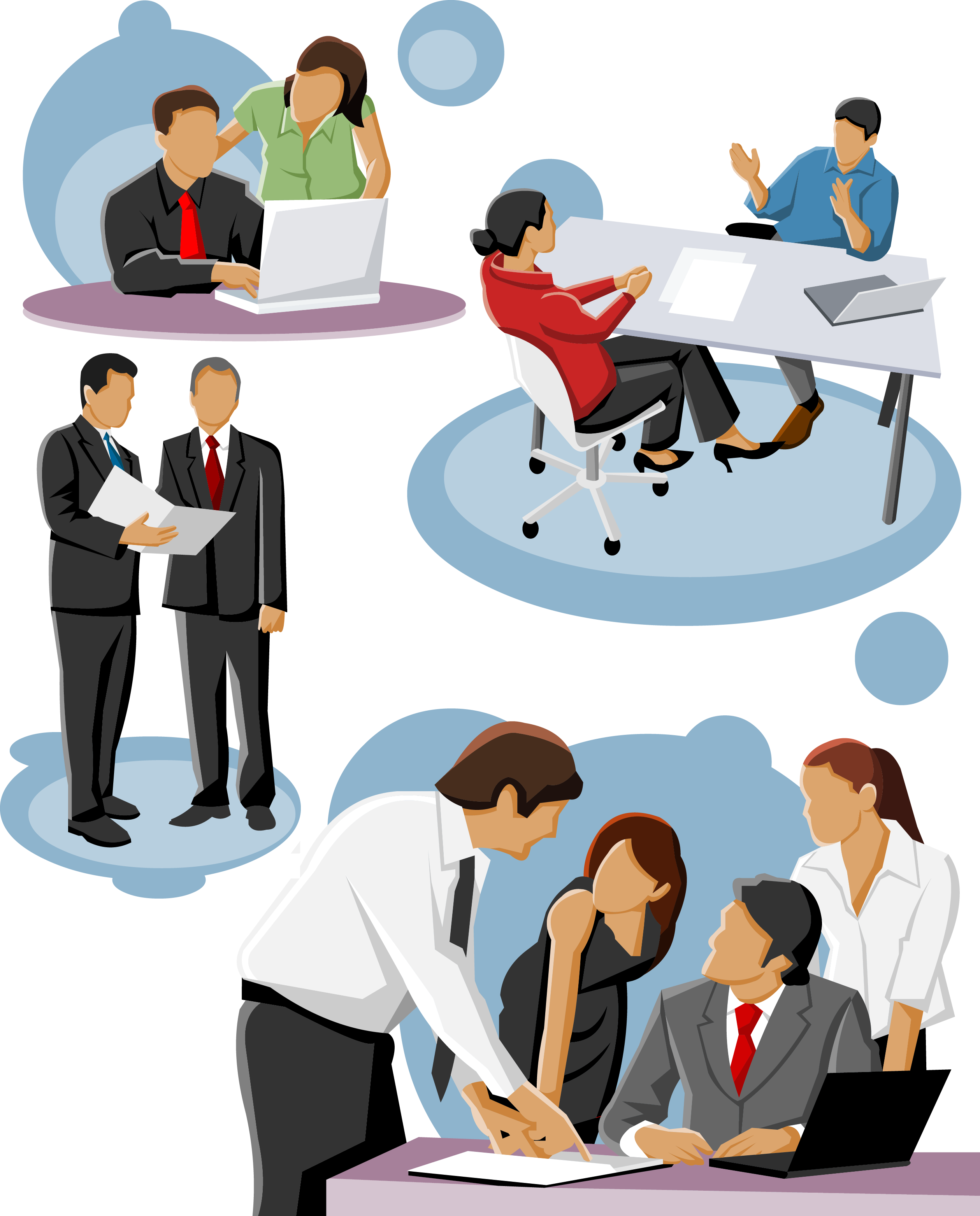 Business Teamwork Collaboration Graphic