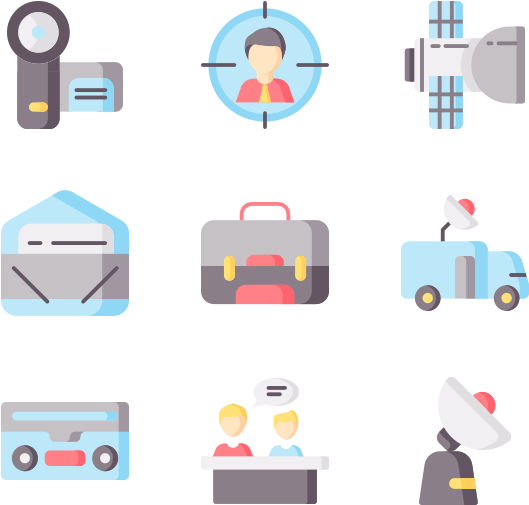 Business Travel Icons Set