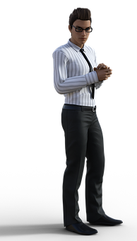 Businessman Character3 D Model