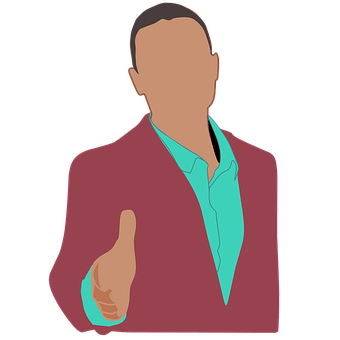 Businessman Extending Hand Gesture