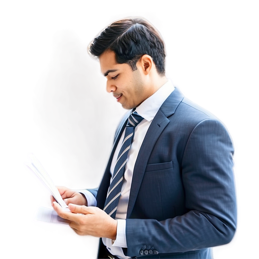 Businessman In Office Png Qyl