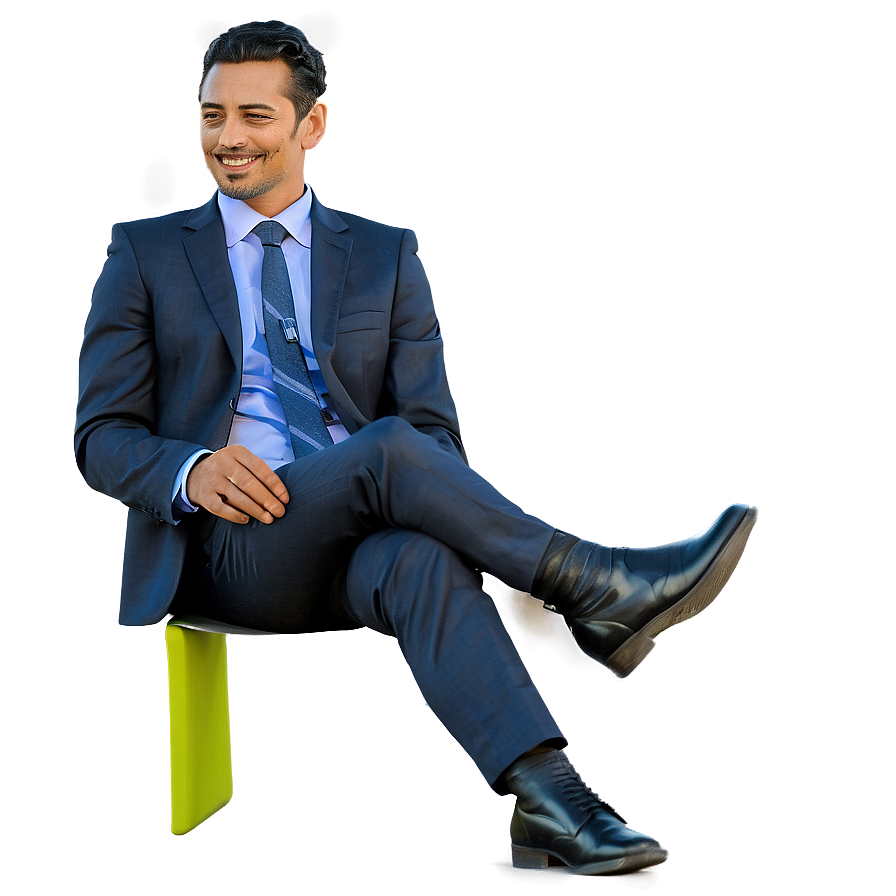 Businessman Sitting Png Mdq39