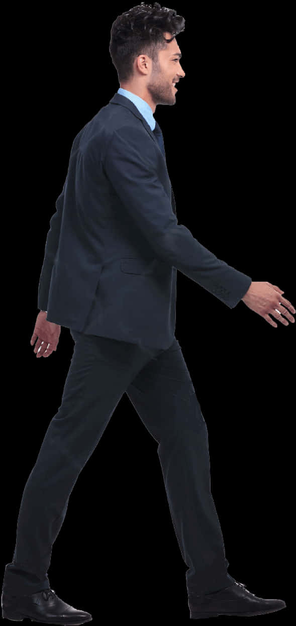 Businessman Striding Forward