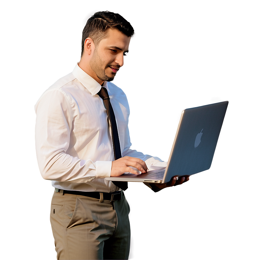 Businessman With Laptop Png 31