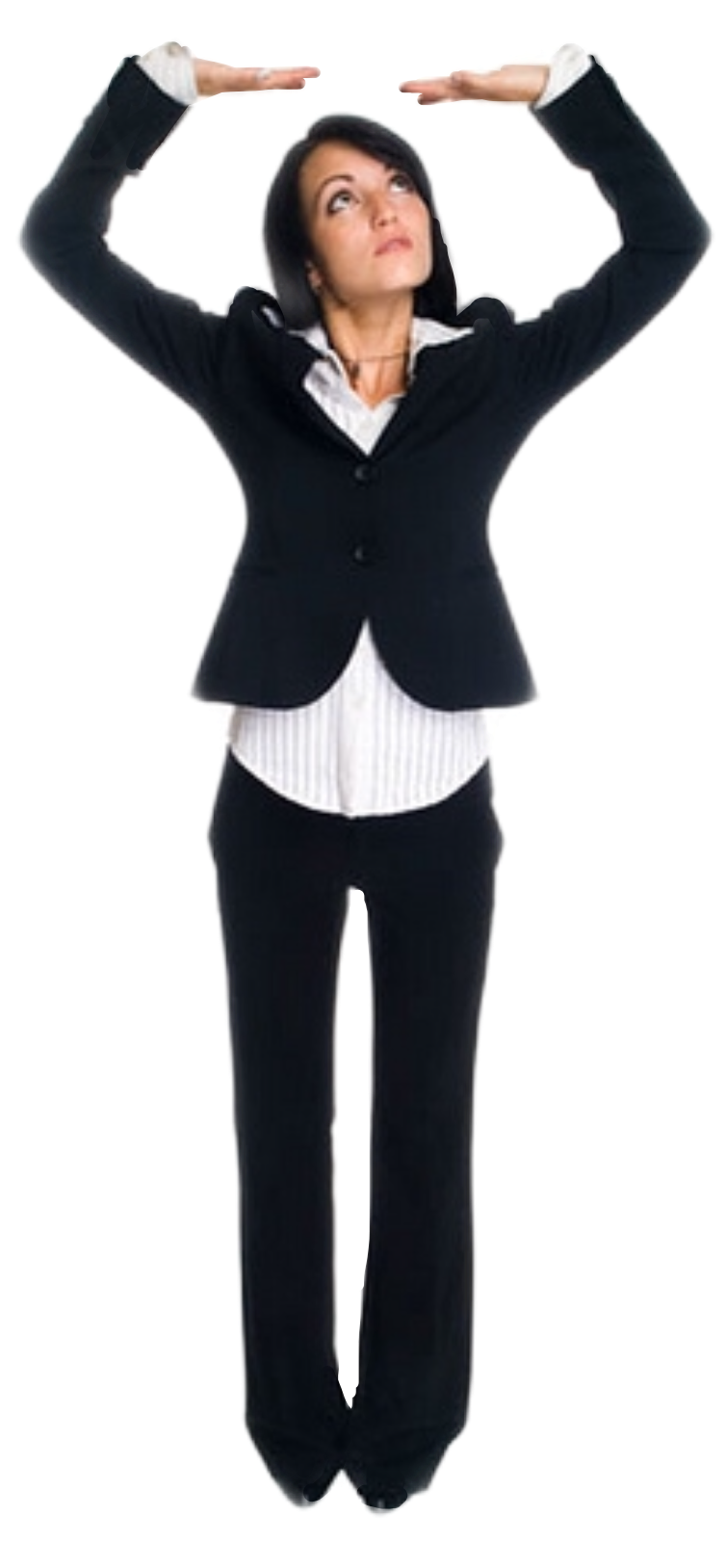 Businesswoman Heart Shape Pose