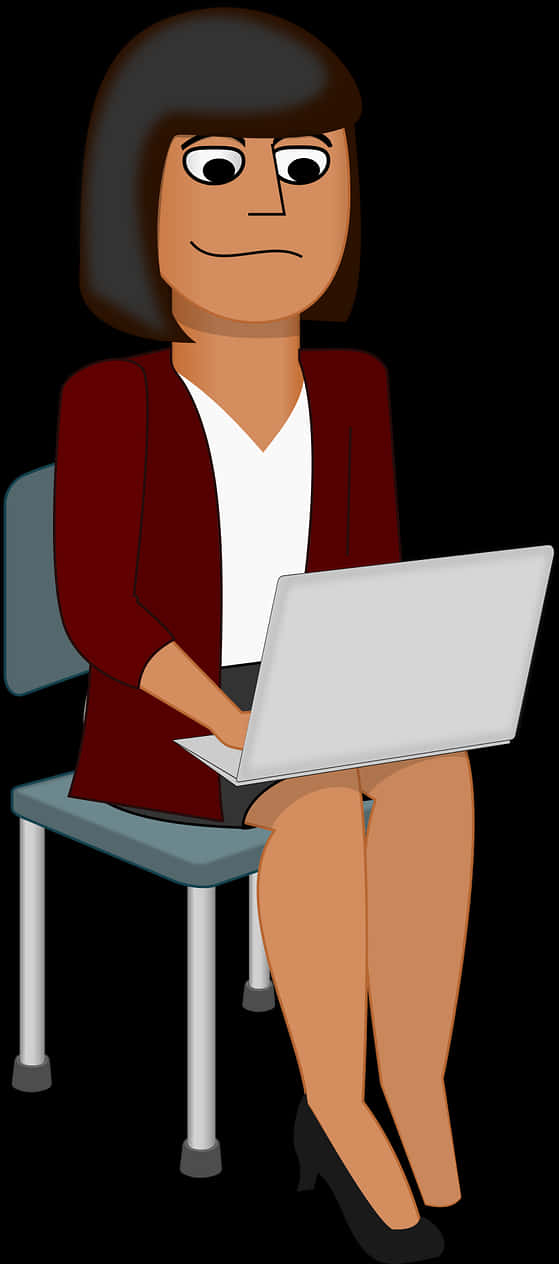 Businesswoman Using Laptop